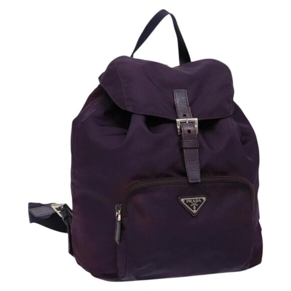 PRADA Backpack Nylon Purple Auth 83697 - Picture 1 of 16